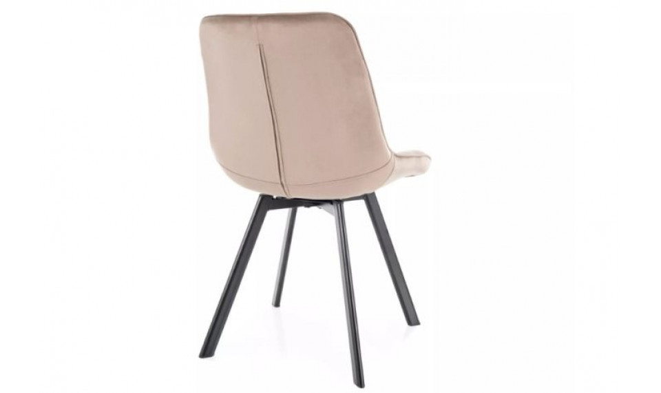 Dining chair MONTI velvet Bluvel 40 dark beige | Chairs | ZIPhome.ee image 2