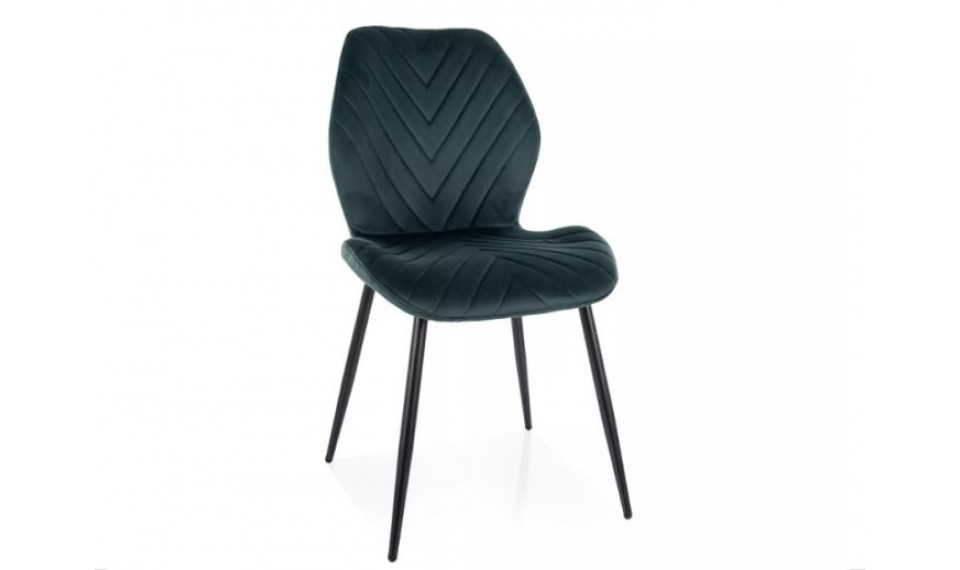 Dining chair MIKE velvet Bluvel 78 green | Chairs | ZIPhome.ee image 1