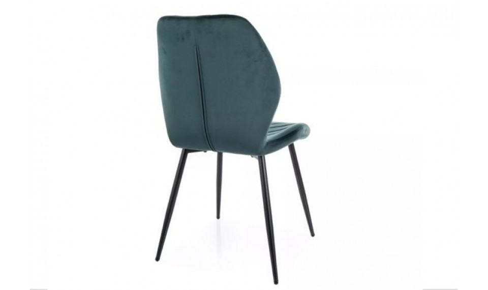 Dining chair MIKE velvet Bluvel 78 green | Chairs | ZIPhome.ee image 2