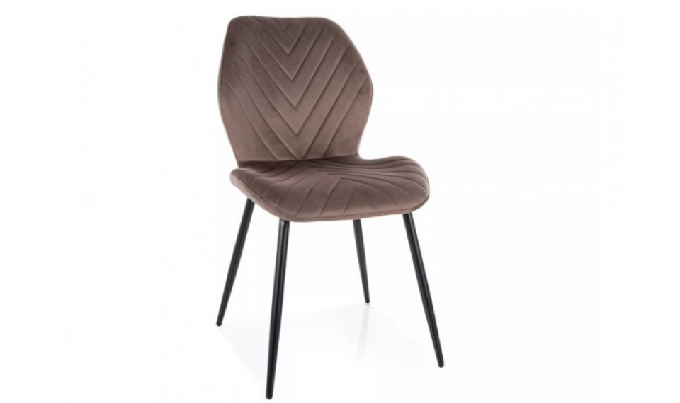 Dining chair MIKE velvet Bluvel 38 cappuccino | Chairs | ZIPhome.ee image 1
