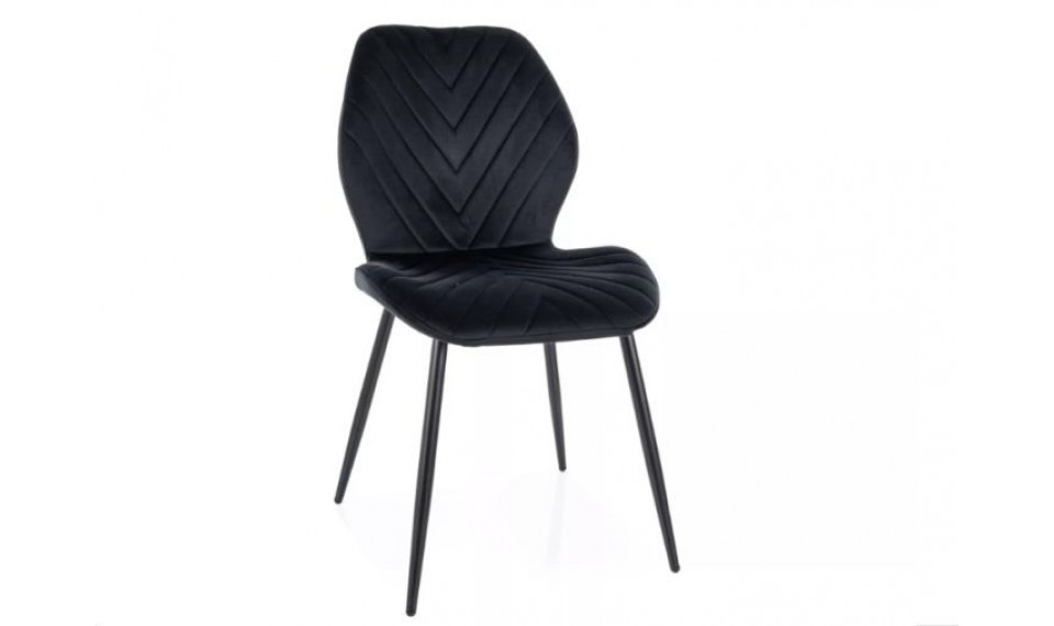 Dining chair MIKE velvet Bluvel 19 black | Chairs | ZIPhome.ee image 1