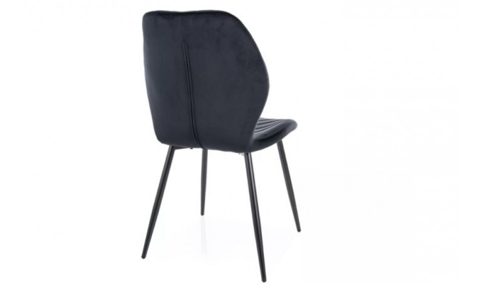 Dining chair MIKE velvet Bluvel 19 black | Chairs | ZIPhome.ee image 2