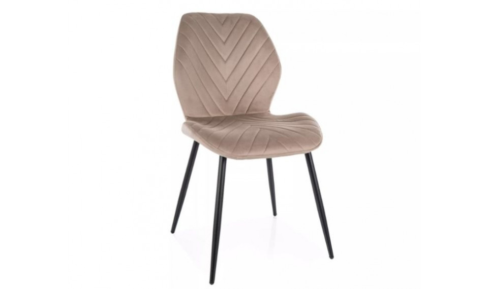 Dining chair MIKE velvet Bluvel 40 dark beige | Chairs | ZIPhome.ee image 1