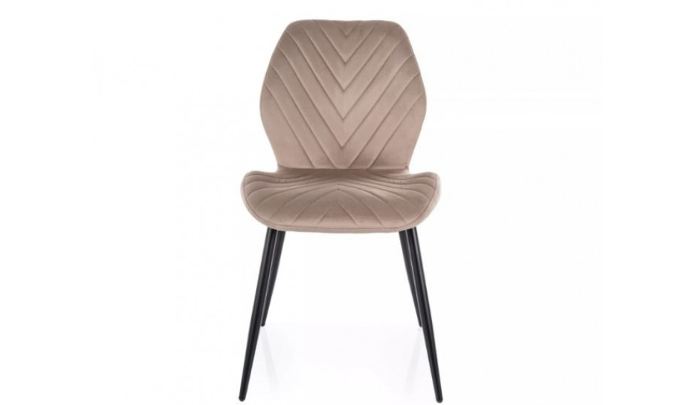 Dining chair MIKE velvet Bluvel 40 dark beige | Chairs | ZIPhome.ee image 3