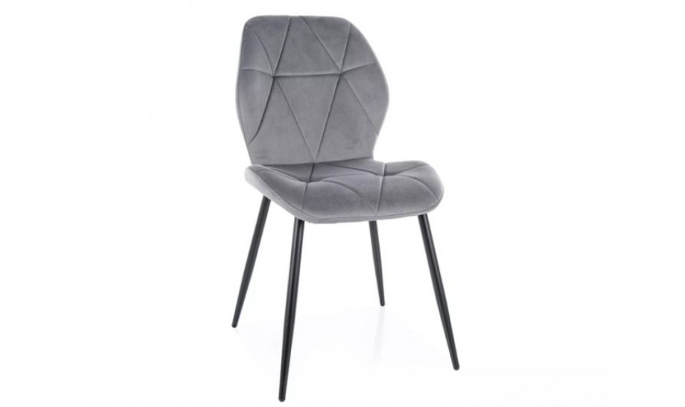 Dining chair RICK velvet Bluvel 14 grey | Chairs | ZIPhome.ee image 1