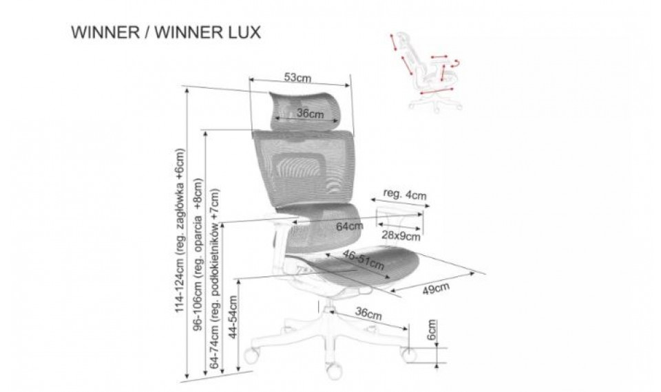 Arvutitool WINNER must | Kontoritoolid | ZIPhome.ee pilt 5