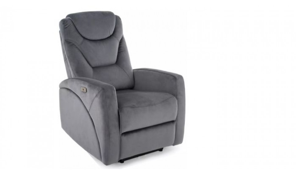 Kronos Velvet convertible armchair grey 14 | 100% Quality Kronos Velvet convertible armchair grey 14 | Armchairs | ZIPhome.ee image 1