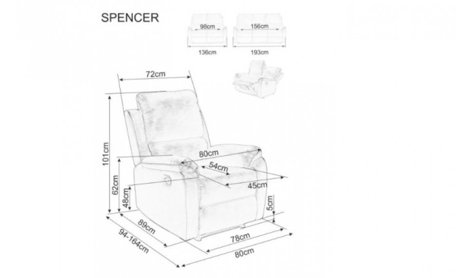 Spencer 1 Raven convertible armchair grey 15 | 100% Quality Spencer 1 Raven convertible armchair grey 15 | Armchairs | ZIPhome.ee image 5
