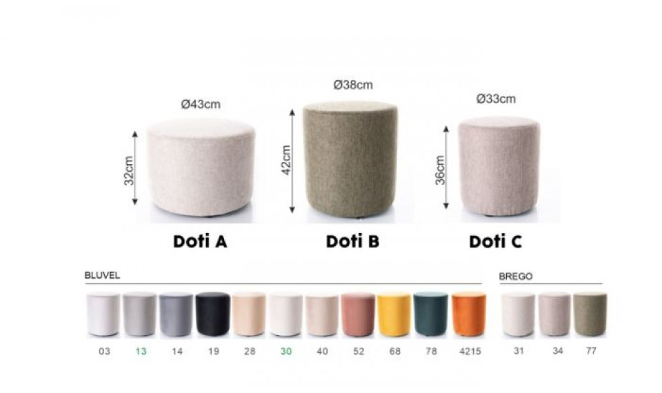 Pouf Doti A 43 cm curry yellow Bluvel 68 | Soft furniture | ZIPhome.ee image 3