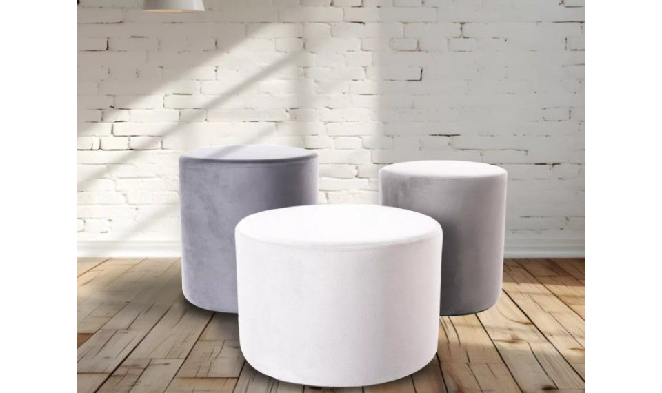 Pouf Doti C light grey Bluvel 03 | Soft furniture | ZIPhome.ee image 4