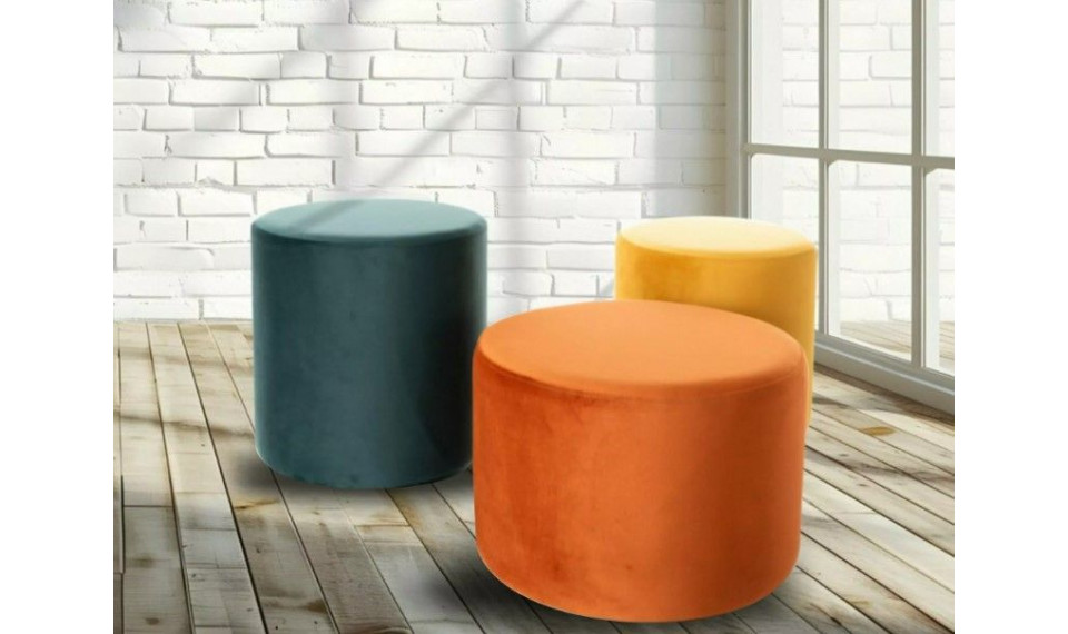 Pouf DOTI C Cinnamon Red Bluvel 4215 | Soft furniture | ZIPhome.ee image 5
