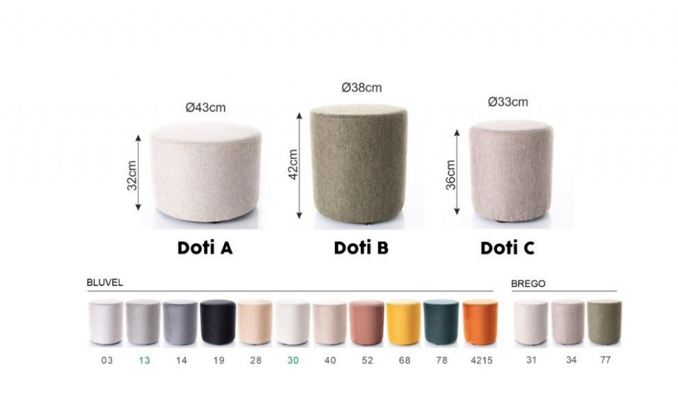 Pouf DOTI C Cinnamon Red Bluvel 4215 | Soft furniture | ZIPhome.ee image 3