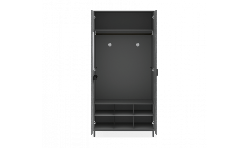 SPACE GRAY 2 ustega riidekapp | Laste riidekapid | ZIPhome.ee pilt 2