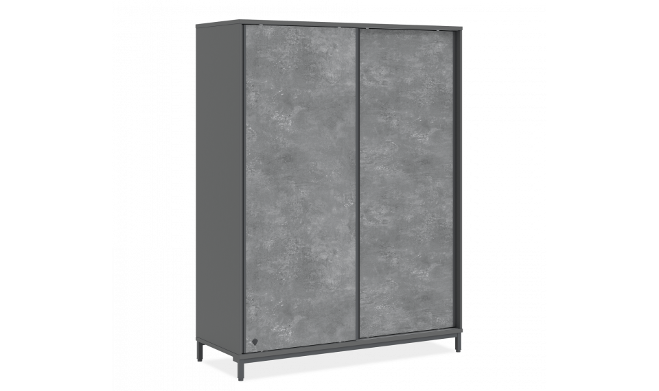 SPACE GRAY lükandustega riidekapp | Laste riidekapid | ZIPhome.ee pilt 1