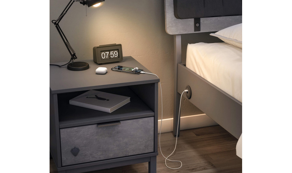 SPACE GRAY прикроватная тумбочка | Детские прикроватные тумбочки | ZIPhome.ee изображение 3