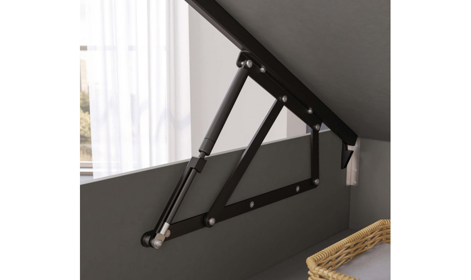 SPACE GRAY voodi pesukastiga ja tõstemehhanismiga (100x200 cm) | Laste voodid | ZIPhome.ee pilt 6