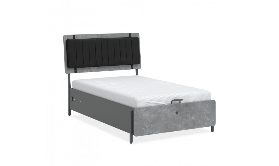 SPACE GRAY voodi pesukastiga ja tõstemehhanismiga (120x200 cm) | Laste voodid | ZIPhome.ee pilt 1