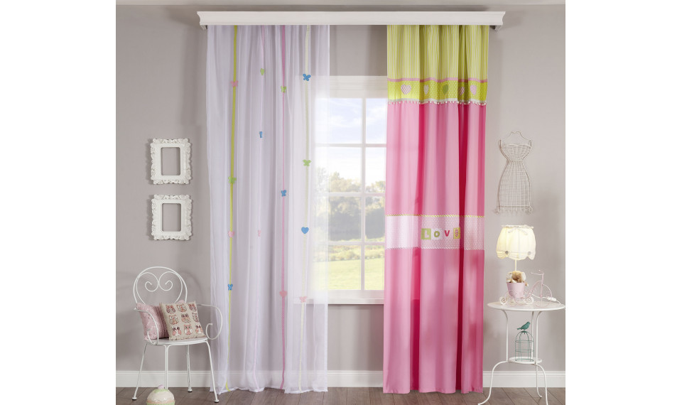 LOVE тюлевая занавеска (160x260 cm) | Текстиль для детской | ZIPhome.ee изображение 2