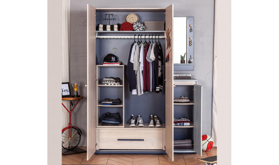 TRIO 2-ukseline riidekapp | Laste riidekapid | ZIPhome.ee pilt 4