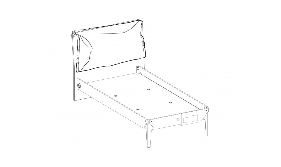 TRIO voodi (100x200 cm) | Laste voodid | ZIPhome.ee pilt 8