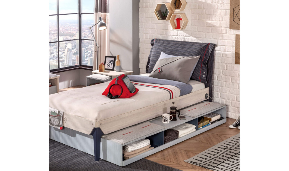 TRIO liisavoodi riiulidega (90x190 cm) | Laste voodid | ZIPhome.ee pilt 4