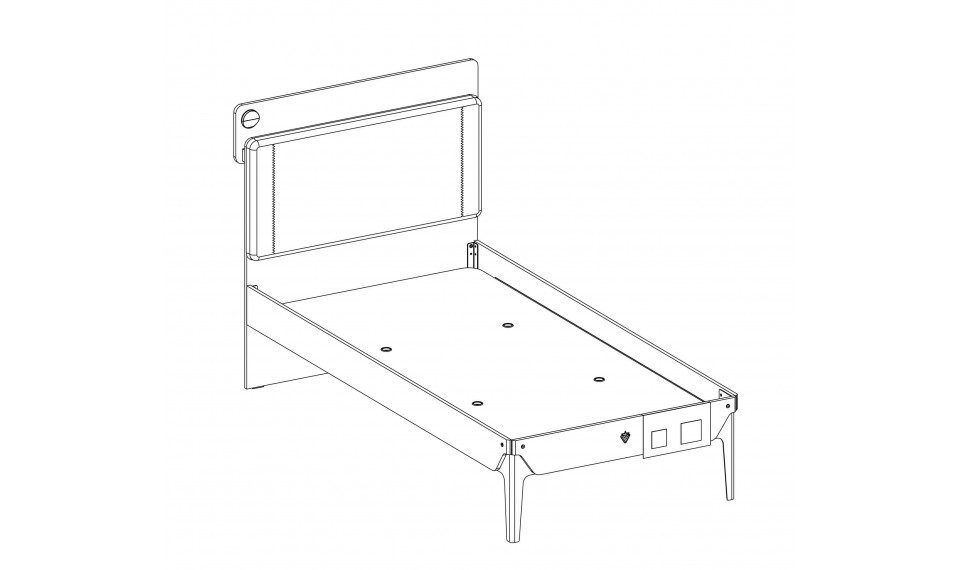 TRIO voodi (100x200 cm) | Laste voodid | ZIPhome.ee pilt 6