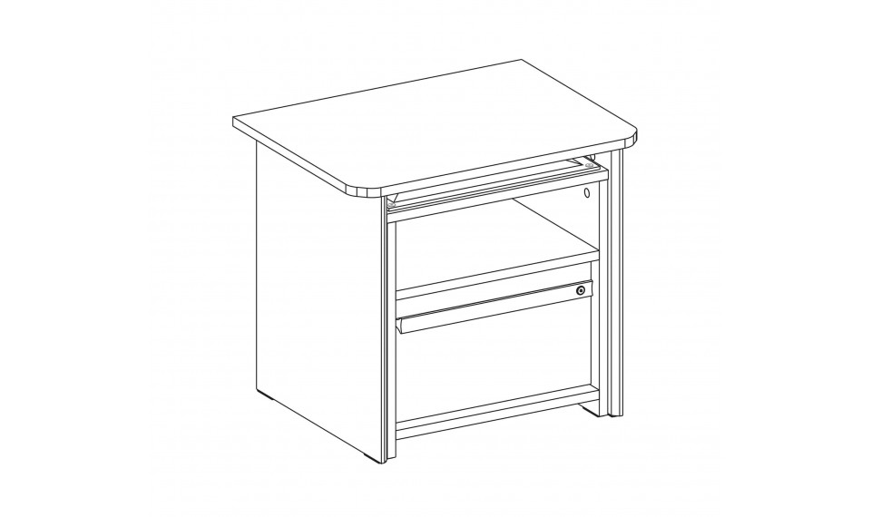 TRIO прикроватная тумба с полкой | Детские прикроватные тумбочки | ZIPhome.ee изображение 6