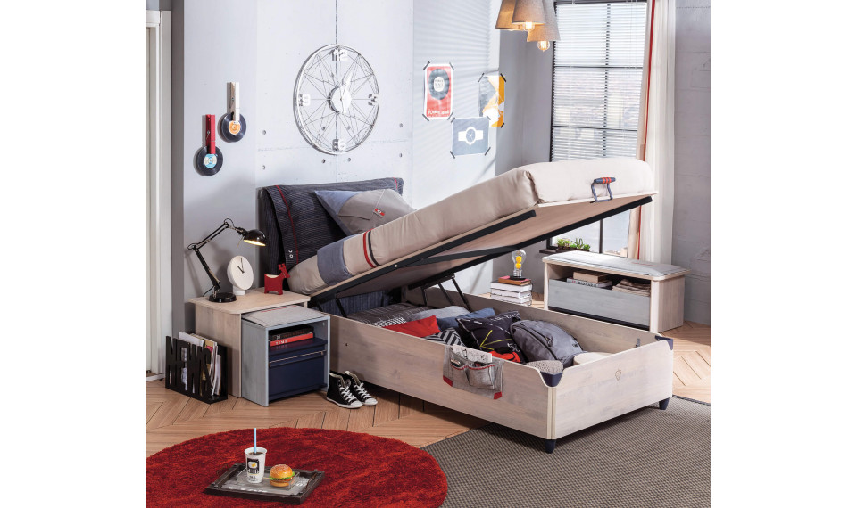 TRIO voodi pesukastiga ja tõstemehhanismiga (100x200 cm) | Laste voodid | ZIPhome.ee pilt 4