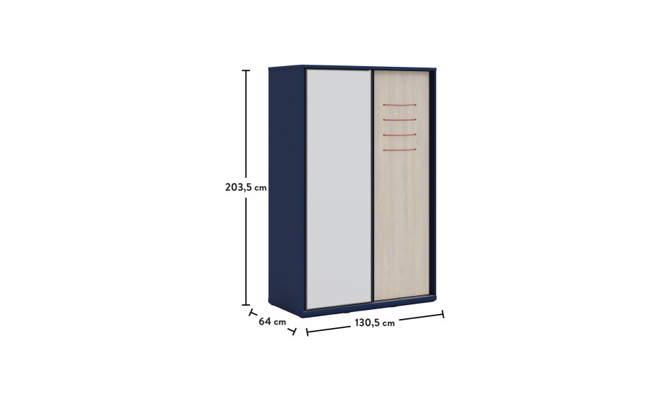 TRIO SMALL riidekapp lükandustega | Laste riidekapid | ZIPhome.ee pilt 6