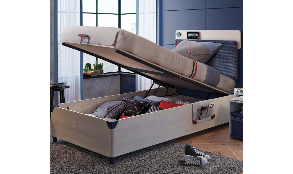 TRIO LINE voodi pesukastiga ja tõstemehhanismiga (120x200 cm) | Laste voodid | ZIPhome.ee pilt 4
