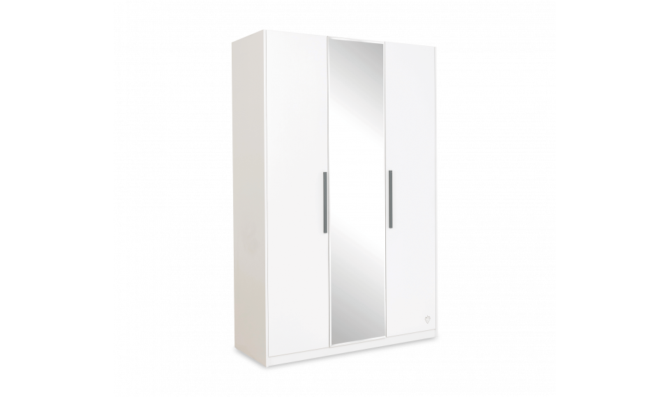 WHITE 3-ukseline riidekapp | Laste riidekapid | ZIPhome.ee pilt 1