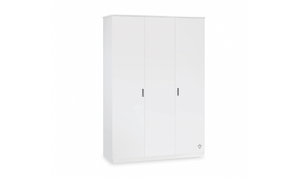 WHITE 3-ukseline riidekapp | Laste riidekapid | ZIPhome.ee pilt 1