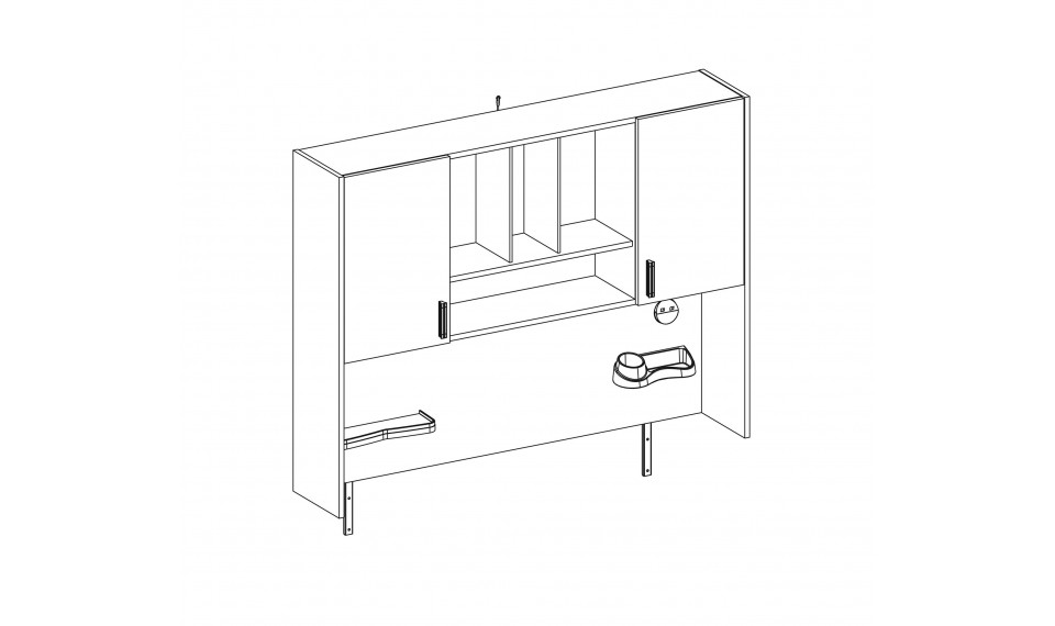 WHITE WIDE полка письменного стола | White | ZIPhome.ee изображение 4