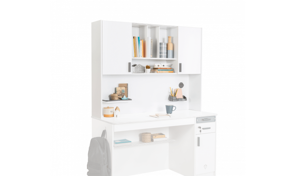 WHITE WIDE полка письменного стола | White | ZIPhome.ee изображение 1