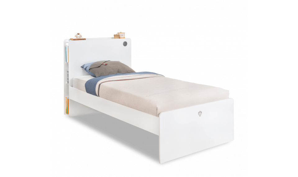 WHITE voodi (100x200 cm) | Laste voodid | ZIPhome.ee pilt 1