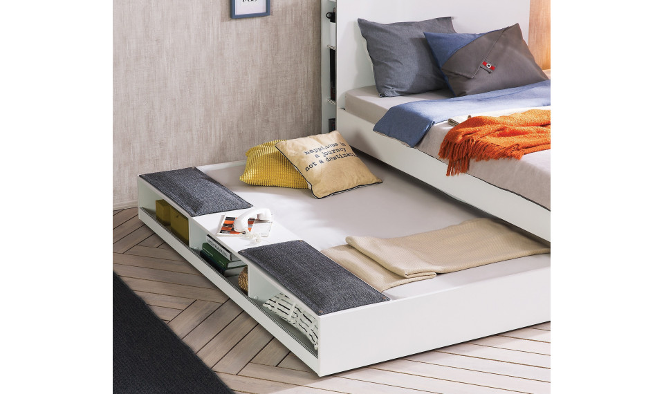 WHITE liisavoodi riiulidega (90x190 cm) | Laste voodid | ZIPhome.ee pilt 4