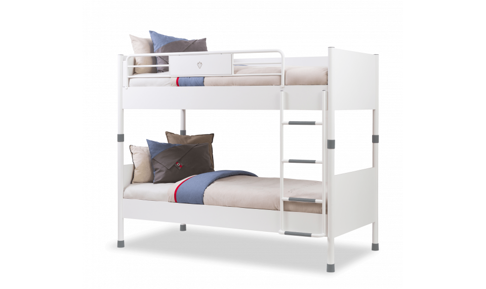 WHITE двухъярусная кровать (90x200 cm) | Двухъярусные кровати | ZIPhome.ee изображение 1