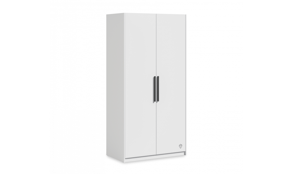 WHITE 2 ustega riidekapp | Laste riidekapid | ZIPhome.ee pilt 1