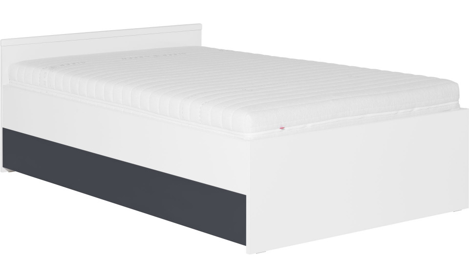 Bed with container without frame 120x200 Young Users by VOX II white/black | Young Users | ZIPhome.ee kuva 1