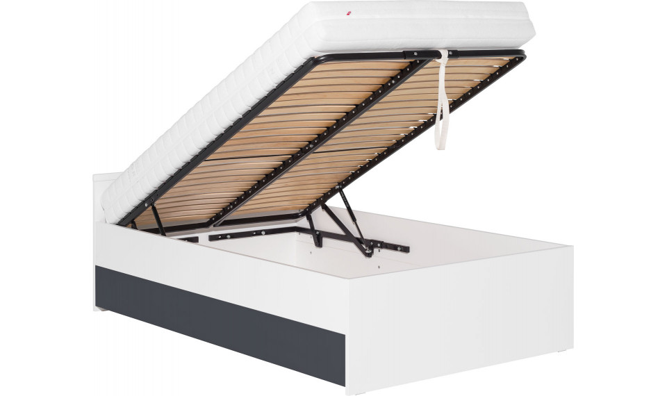 Bed with container without frame 120x200 Young Users by VOX II white/black | Young Users | ZIPhome.ee kuva 2